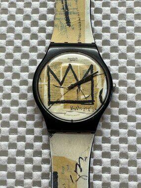 Swatch Watch Untitled by Jean-Michel Basquiat SUOZ355 Contemporary